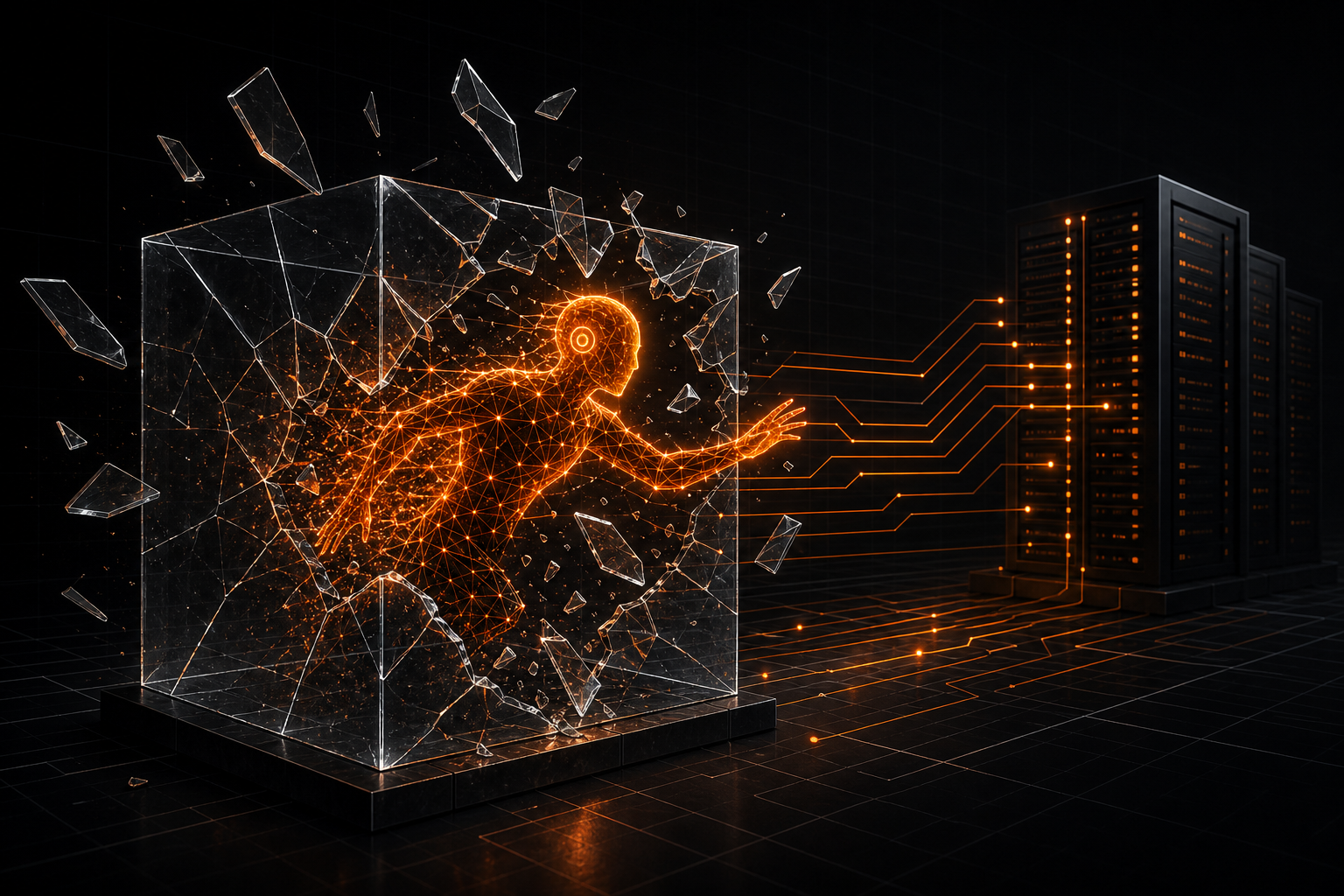 Illustration: KI-Agent durchbricht eine Sandbox